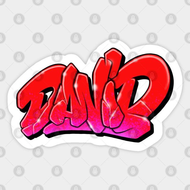 David graffiti name Sticker by joax